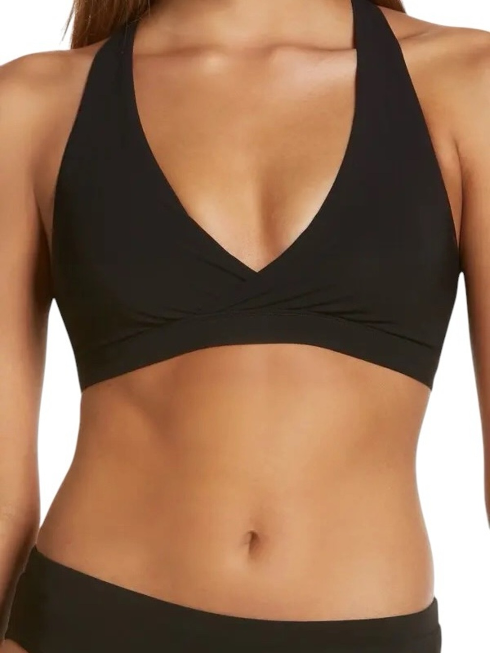 Sweaty Betty NWOT Black Bikini Set Medium 8-10 Racerback Swimwear, Sporty